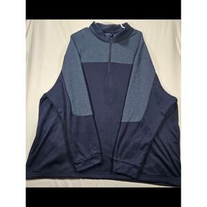 Ben Hogan Men's Navy & Steel Blue 1/4 Zip Performance Pullover